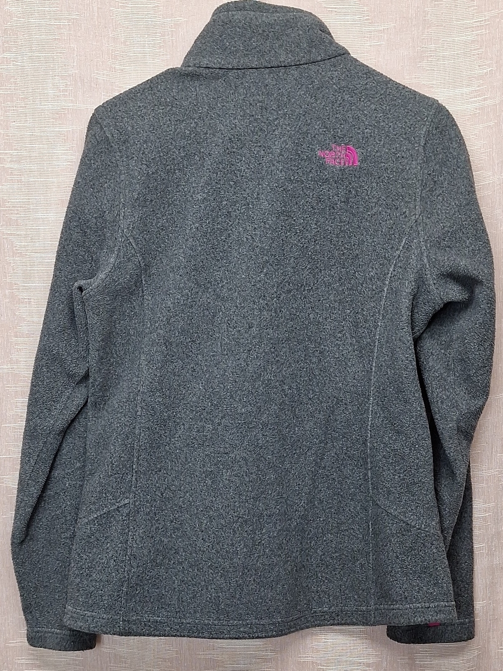The North Face Womens' Grey Fleece Jacket with Pink Trim Size L - Picture 6 of 11